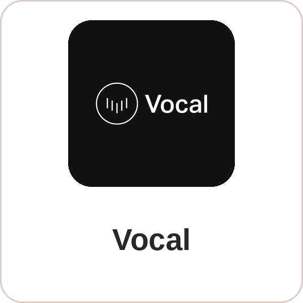 Vocal logo, link to Alexandra Grant on Vocal