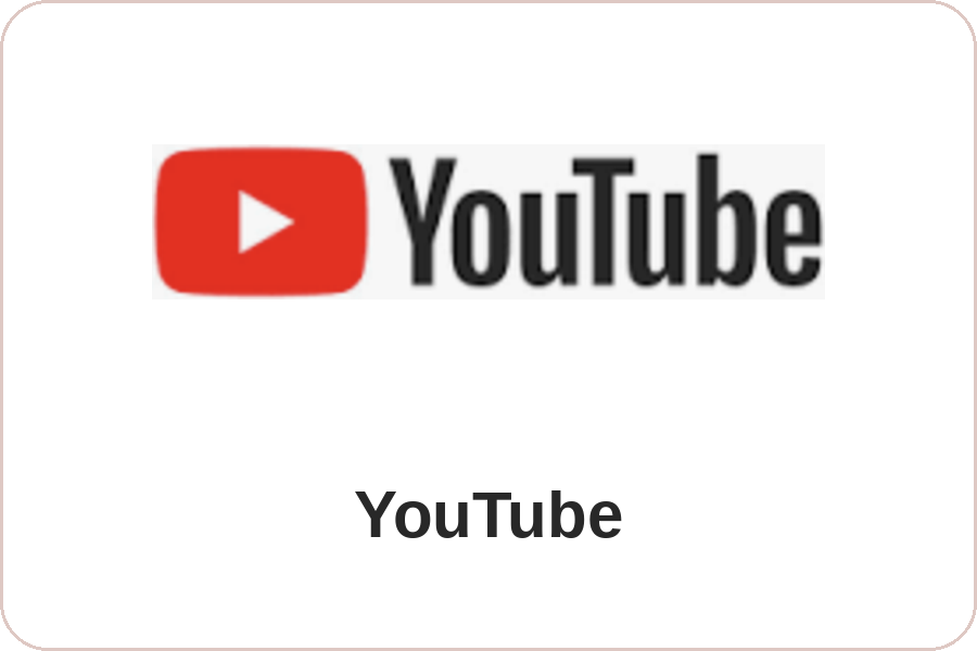 YouTube logo, link to the Ink and Echo YouTube channel