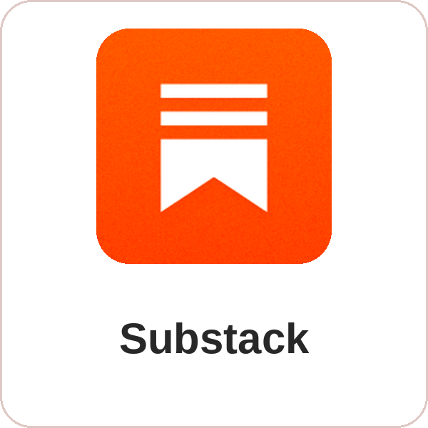 Substack logo, link to Alexandra Grant on Substack
